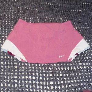 Pink tennis skirt